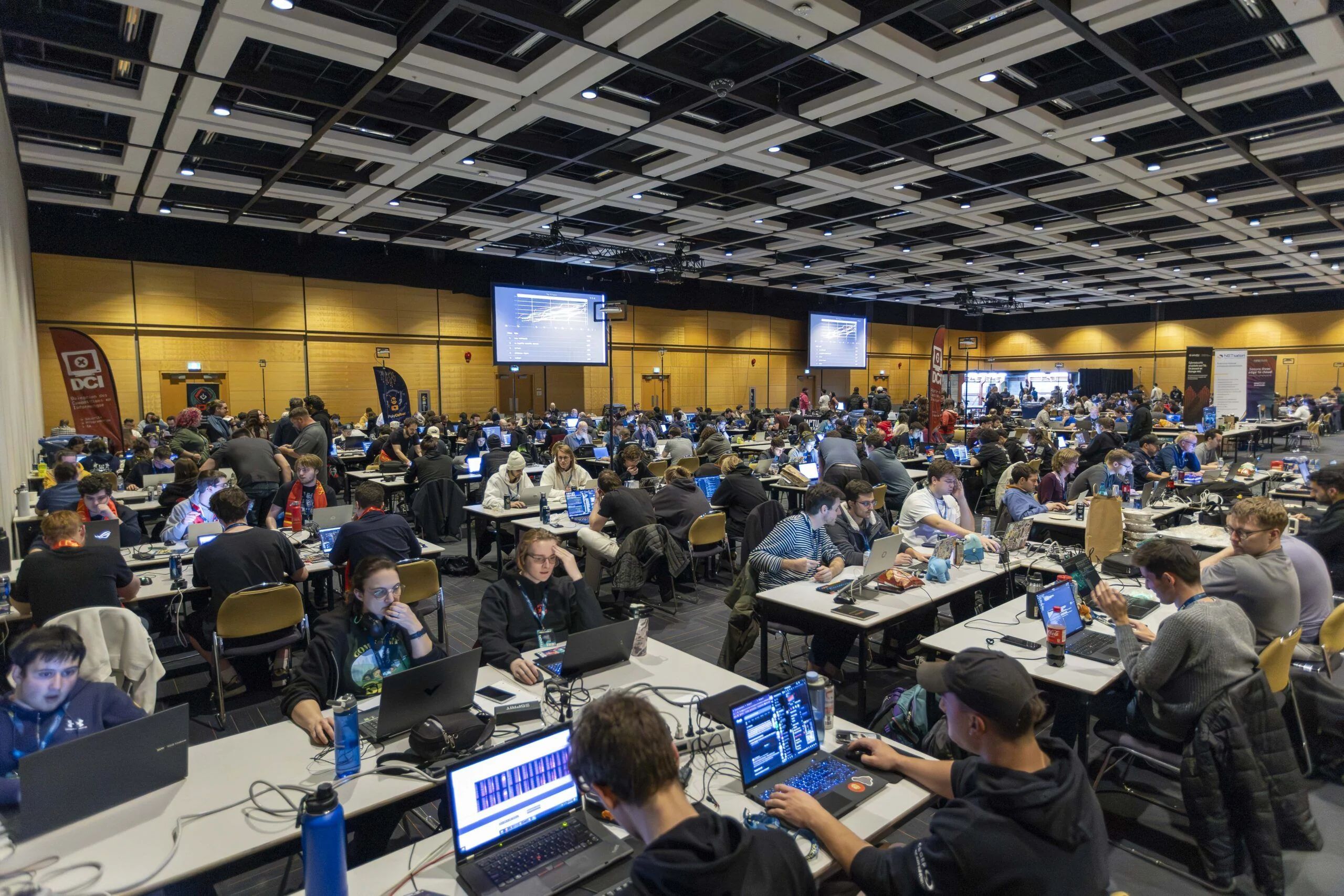 Large room full of Hackfest attendees